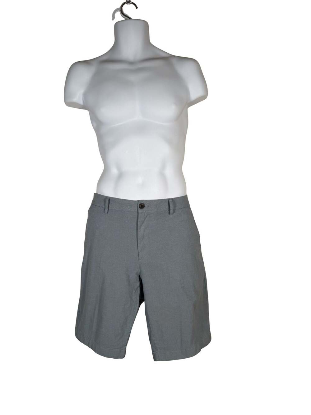 Goodthreads Men's Gray Flat Front Chino Shorts Size 34